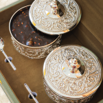 Luxury Silver plates of Almasiya halwa